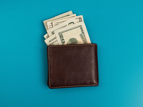 Wallet of money