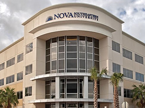 Outside view of Nova Southeastern Unversity