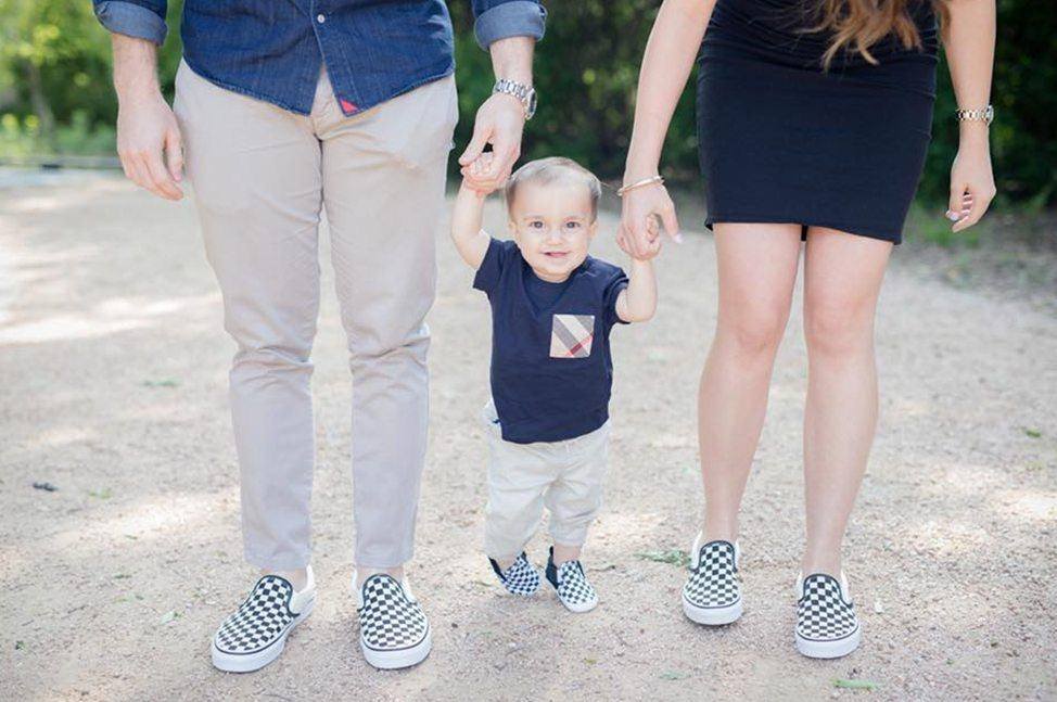Dr. Kingsberg with family and matching shoes