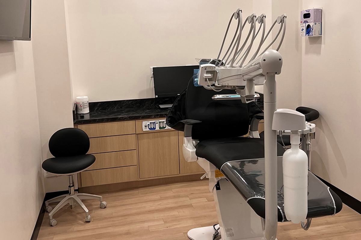 inside of dental operatory room